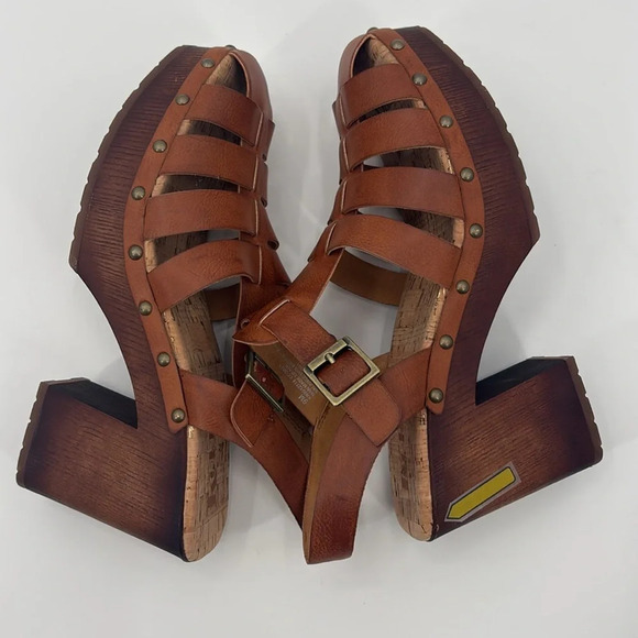 Korks by Kork-Ease Whitney Platform Vegan Leather Sandals - Size 9m - Picture 6 of 10